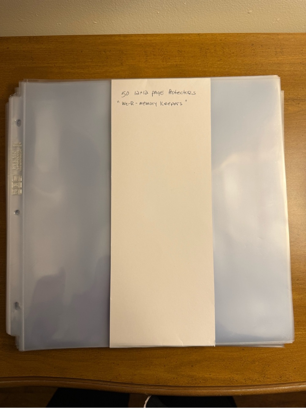 WE R MEMORY keepers Clear Photo Pocket Pages (50) - 12x12 Sleeve Protectors